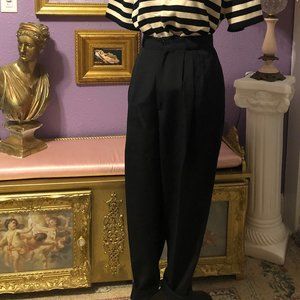 Black High Waisted Slacks
